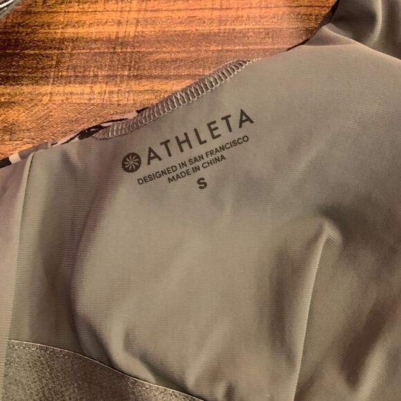 ATHLETA Women’s Midnight Palm Scoop One Piece Swimsuit / Size: Small - Picture 3 of 12
